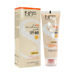 سی گل-کرم ضدافتاب SPF60 فاقد چربی سی گل 50میلی لیتر بژ روشن