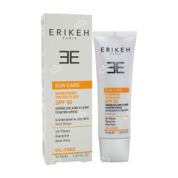 اریکه-کرم ضدافتاب SPF50 فاقد چربی اریکه  بژ طلایی