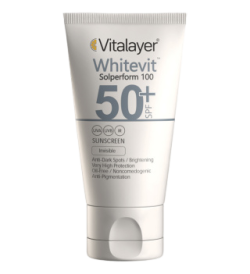 ویتالیر-کرم ضد افتاب بی رنگ ویتالیر مدل Whitevit با SPF50 حجم 40 میلی لیتر