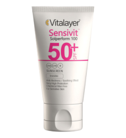 ویتالیر-کرم ضد افتاب بی رنگ ویتالیر مدل Sensivit با SPF50 مناسب پوست حساس حجم 40 میلی لیتر