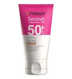 ویتالیر-ضد افتاب رنگی ویتالیر مدل Sensivit با SPF50 مناسب پوست حساس حجم 40 میلی لیتر