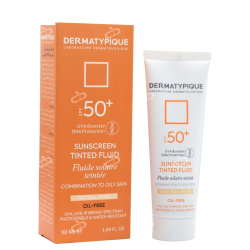 درماتیپیک-کرم ضدافتاب SPF50 پوست چرب درماتیپیک 50 میلی لیتر بژ طبیعی