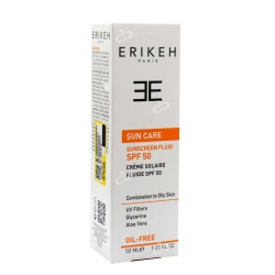اریکه-فلوئید ضد افتاب بی رنگ و فاقد چربی Spf50 اریکه 50 میلی لیتر