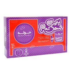 تجهیزات پزشکی-حوله یکبار مصرف پرسان 40 در 75 سانتی متر 5 عددی