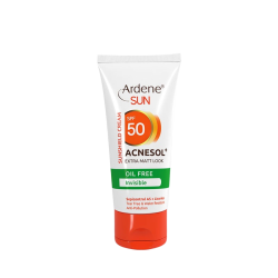 آردن-کرم ضد افتاب اکنه سول پلاس SPF50 بی رنگ فاقد چربی
