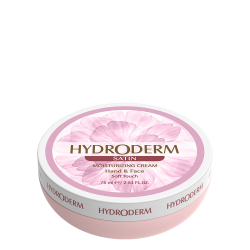 هیدرودرم-کرم کاسه ای مرطوب کننده و نرم کننده دست و صورت Satin صورتی