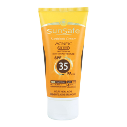 سان سیف-کرم ضد افتاب رنگی با SPF35 مناسب پوست چرب