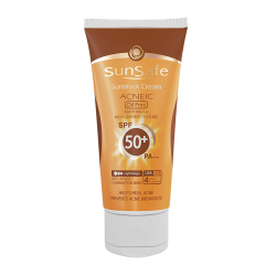 سان سیف-كرم ضد افتاب رنگی +SPF 50 فاقد چربی