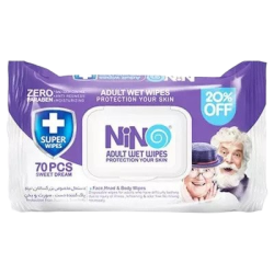 نینو-دستمال مرطوب دست و صورت بزرگسالان