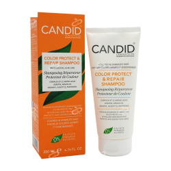 کاندید-شامپو تثبیت رنگ و ترمیم کننده موی رنگ شده و اسیب دیده کاندید