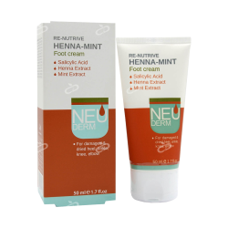 نئودرم-کرم پا رینوتریو نئودرم با عصاره حنا و نعنا 50میلی لیتر