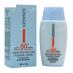 ژیناژن-کرم ضد افتاب پوست خشک ژیناژن  بی رنگ