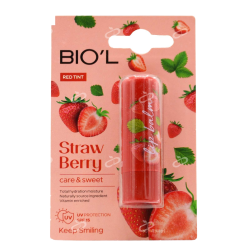 بیول-بالم نرم کننده لب با طعم رنگ توت فرنگی