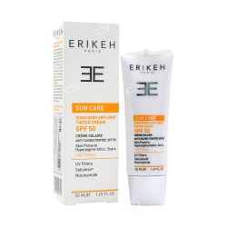 اریکه-کرم ضد افتاب رنگی مدل ضد لک با SPF50 مناسب انواع پوست