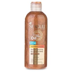 سی گل-روغن برنزه کننده اکلیلی و ویتامینه صورت و بدن SPF4 سی گل